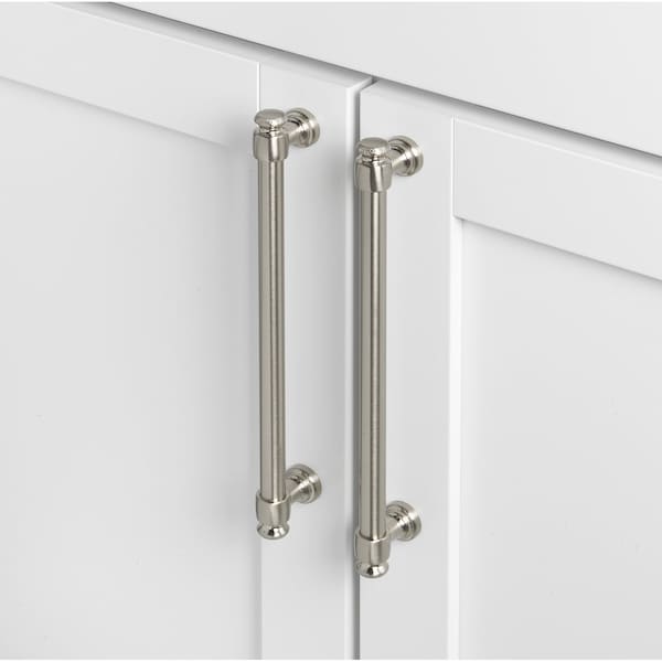 7-5/8 In. Center To Center Satin Nickel Classic Euro Bar Pull - 4361-192-SN, 5PK